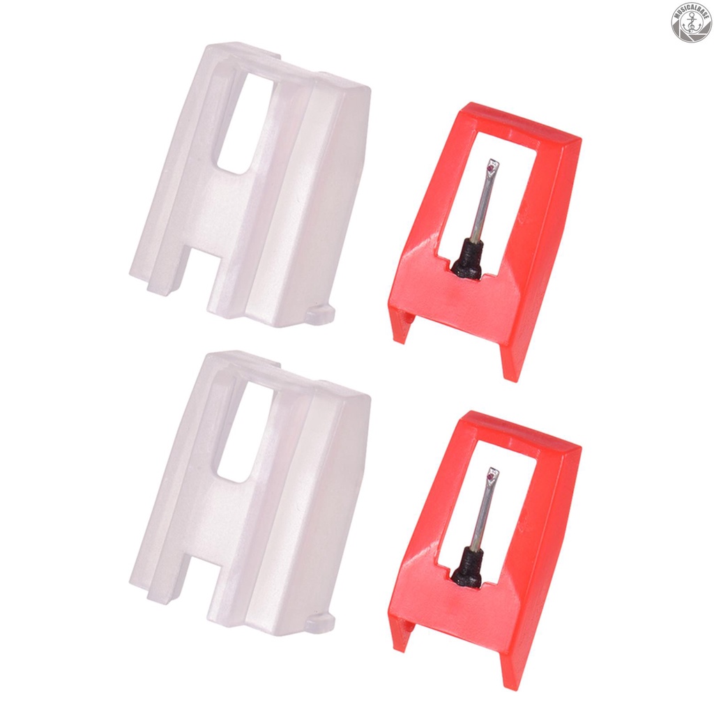 [In Stock] Phonograph Record Player Stylus Needle Stylus Pengganti Untuk Meja Putar Kompatibel Dengan Crosley NP1 NP6, Isi 2pcs