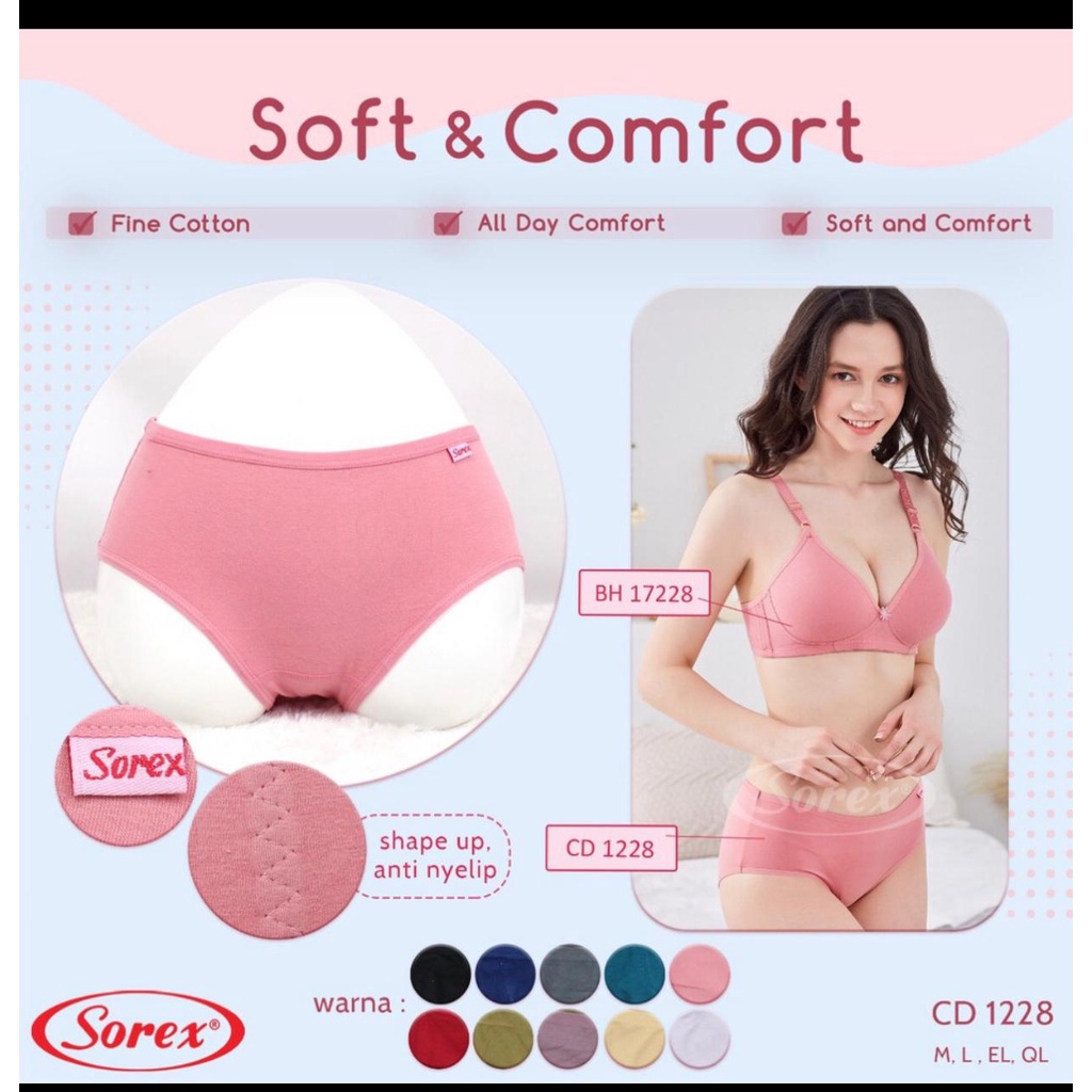 ❤ MIMI ❤ BIG SALE Sorex Celana dalam wanita|CD Sorex 1228 model Maxi