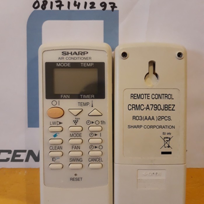 Akon Remote Ac Sharp Crmc-A790 Jbez Original