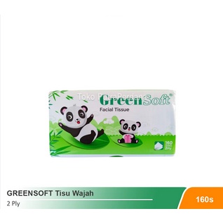 Green Soft Facial Tissue 160 Sheets