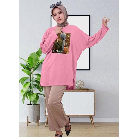 BLOUSE LENGAN PANJANG LD 130CM DTF HIJAB WHAT