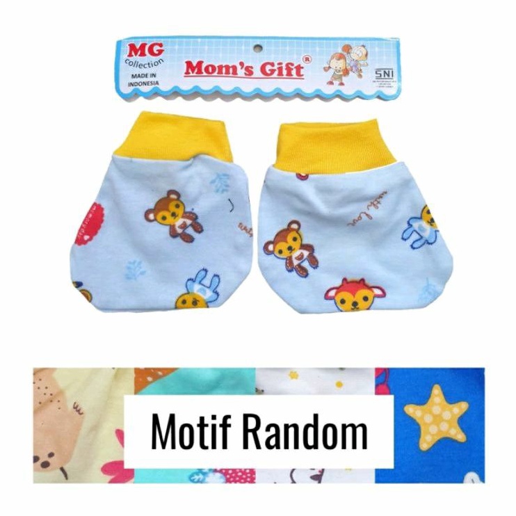 1 Pasang Sarung Tangan / Sarung Kaki Bayi Newborn MG1PS Print (1 Pasang Sarung Tangan / Sarung Kaki) MG1PS