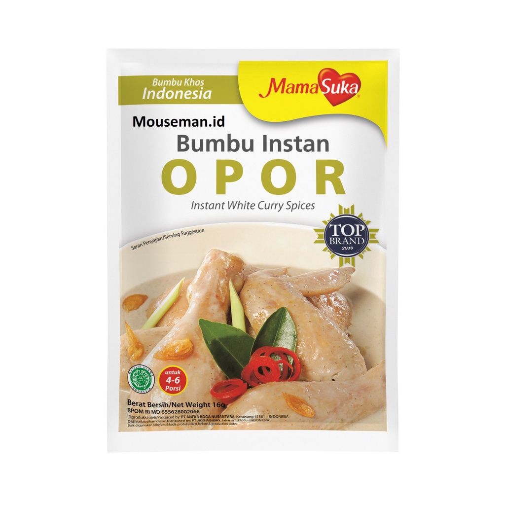 

MamaSuka - Bumbu Khas Indonesia Bumbu Instan OPOR Instant White Curry Spices 16gr