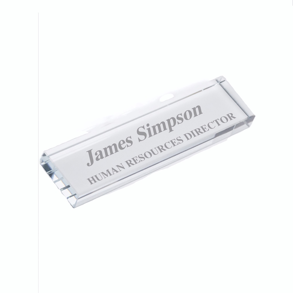 

WDPrint Custom Pin Name Tag Acrylic - Papan Nama Peniti Akrilik