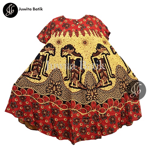 Juwita Batik - Daster Jumbo LD 130 3XL Wayang TERBARU Klok Pola BUSUI FRIENDLY