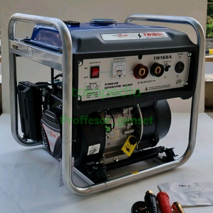 Genset las 160a portable TSUZUMI TW160A Gasoline Welder 1000 watt