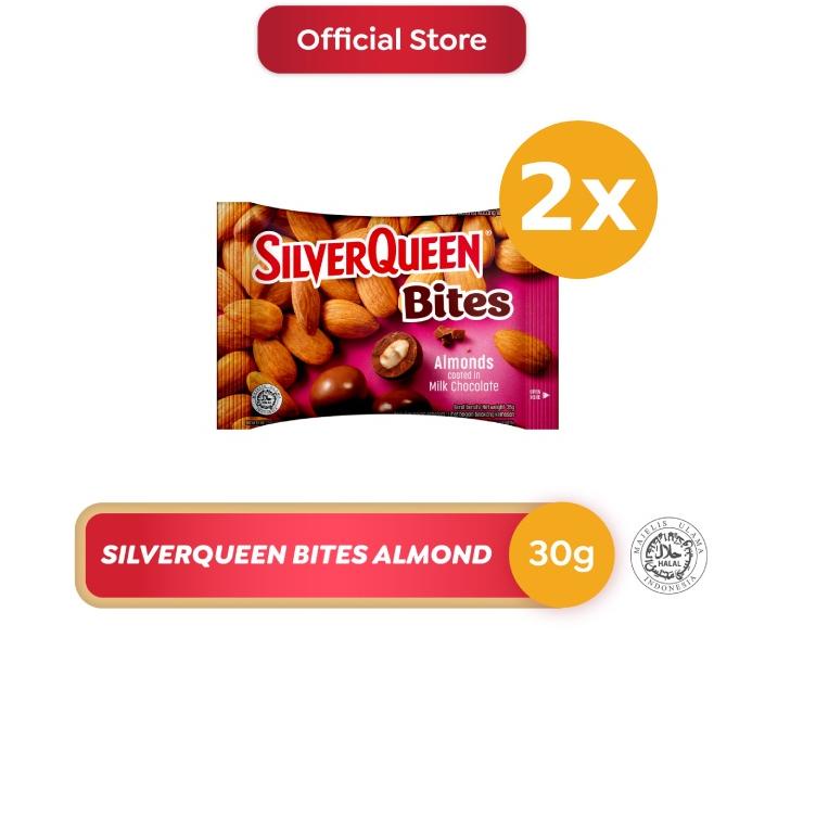 

Terlaris.. Silverqueen Chocolate Bites Almond 2 x 30 gr 8F7