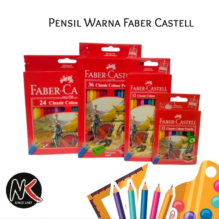 

Pensil Warna / Color Pencil / Colour Pencil Faber Castell 24 Classic