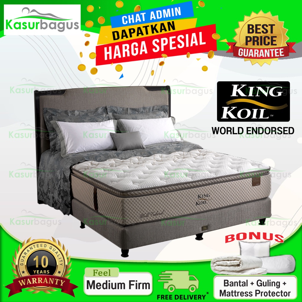 King Koil Kasur Springbed New World Endorsed - Full Set 160x200
