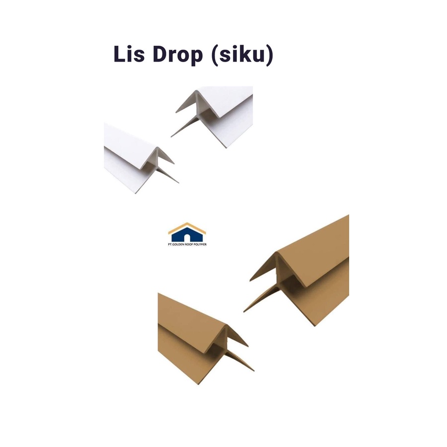 Lis Siku (Drop) 4cm Golden Pvc