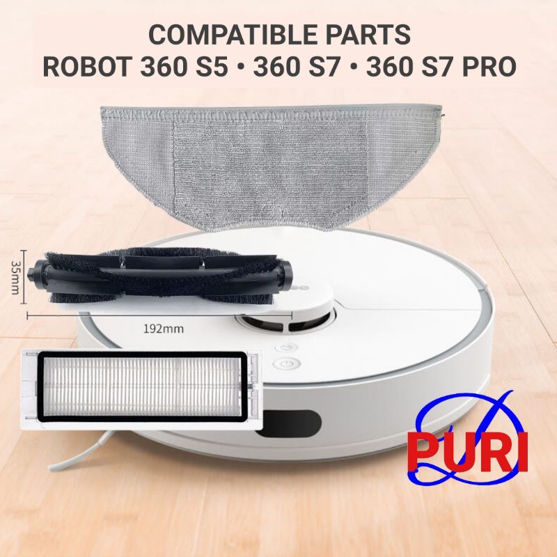 Replacement Right Wheel For 360 S7 / S7 Pro Robot Vacuum - Anti-Skid Rubber Drive Wheel Spare Part