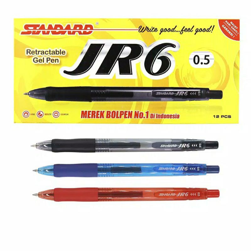 Signature Pen Pulpen TandabTangan Standard Pen JR6 0.5 ( Pulpen, Pena, Ballpoint ) Satuan