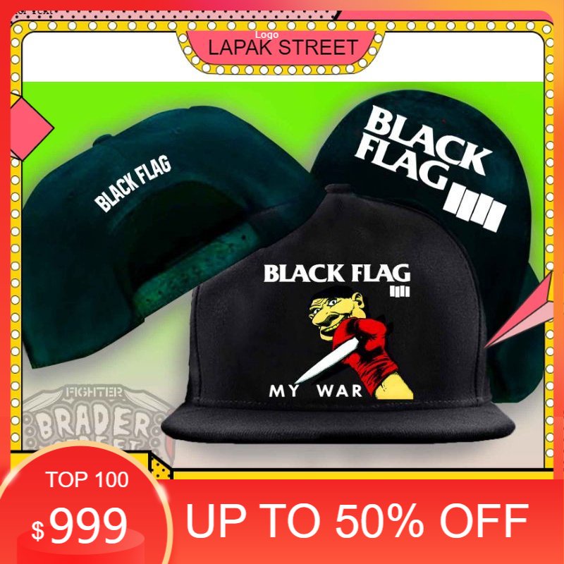 cod free stiker topi,topi band punk black flag,topi pria,topi ceper,topi distro