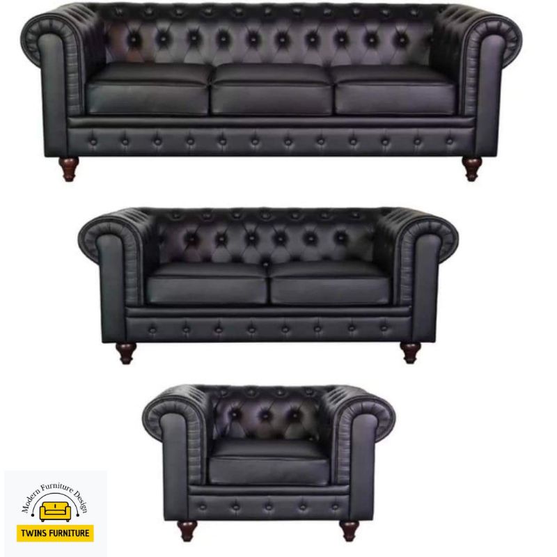 sofa chesterfield 321 modern sofa model kantoran elegant