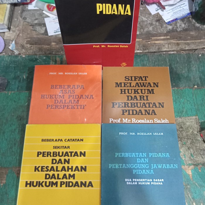 Hupi Buku 5 Paket Hukum Pidana Roeslan Saleh