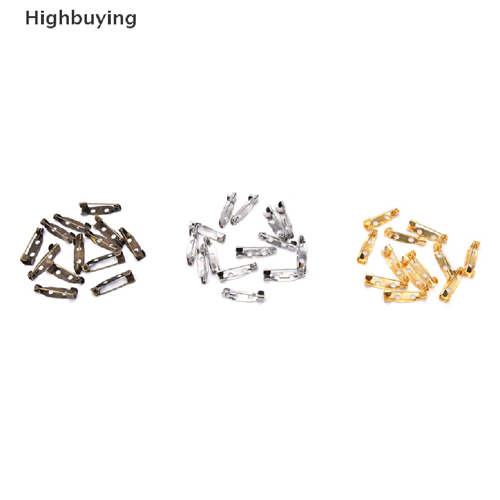 Hbid 50pcs Safety Bros Catch Bar Locking Pins Temuan Dasar Belakang Kerajinan DIY 20mm Glory