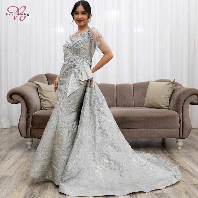 Gaun Pesta 6116 Silver