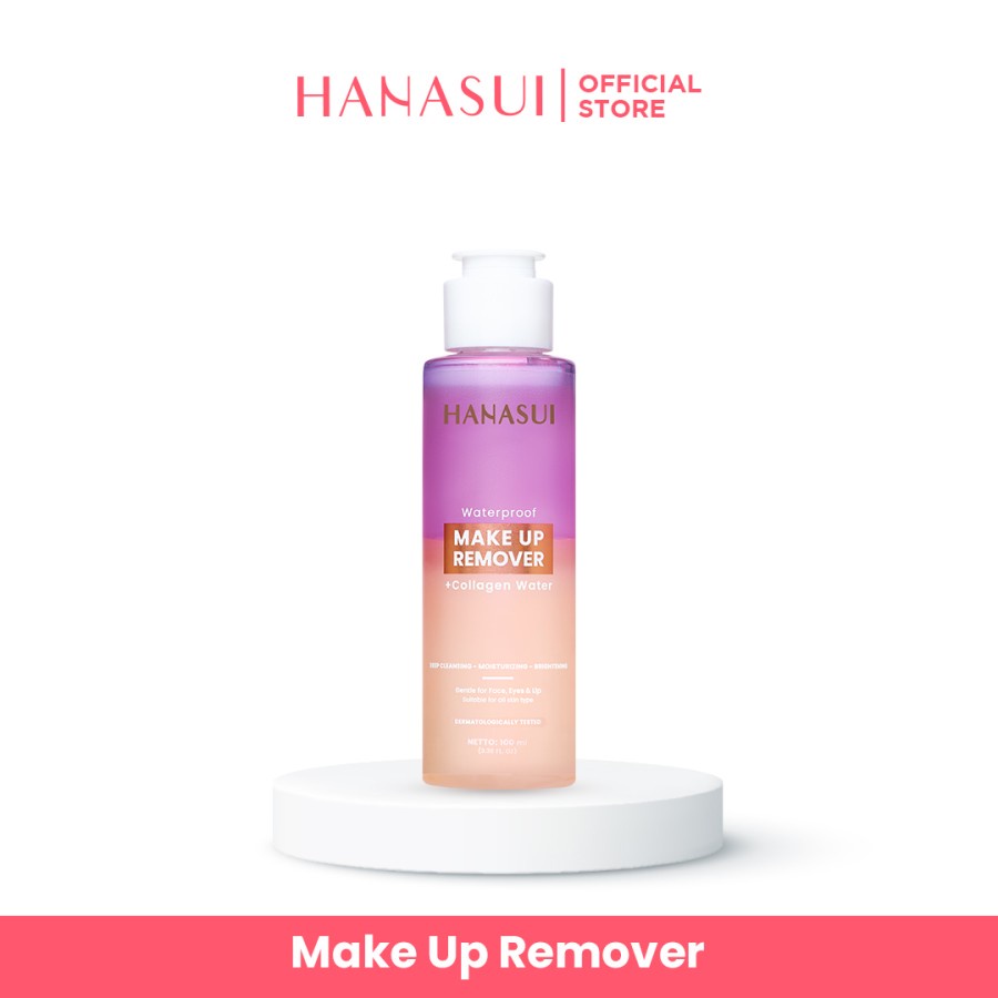 HANASUI WATERPROOF MAKE UP REMOVER + COLLAGEN WATER 100ML