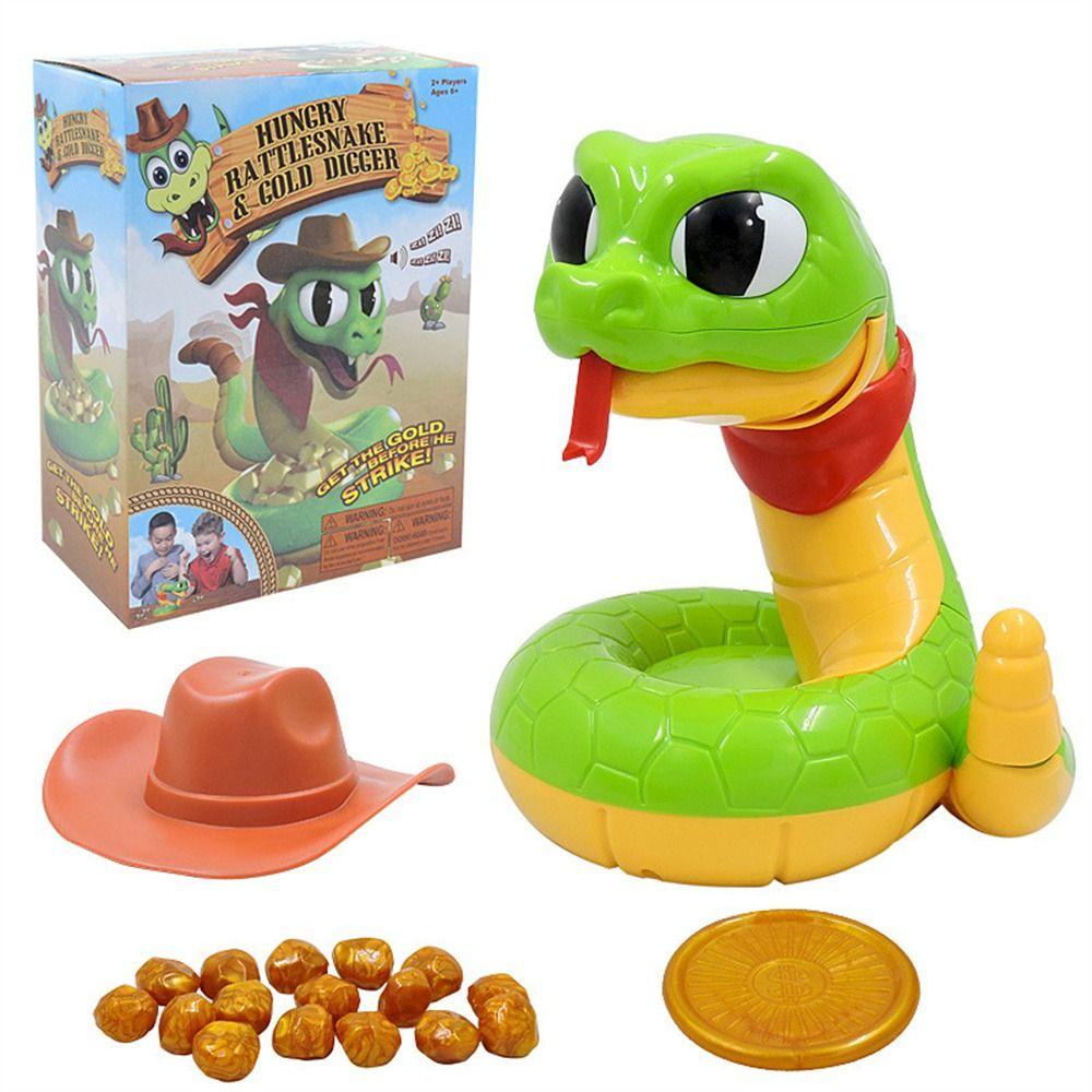 NEEDWAY Needway Electric Rattlesnake Klasik Mainan Interaktif Hewan Mainan Anak Permainan Pesta Mengerikan Rattlesnake Mainan Rumit