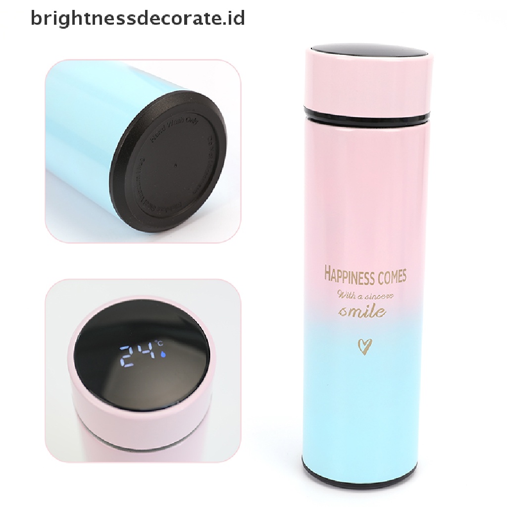 [Birth] 500ml Digital Temperature Display Smart Termos Botol Air Insulasi Cups [ID]