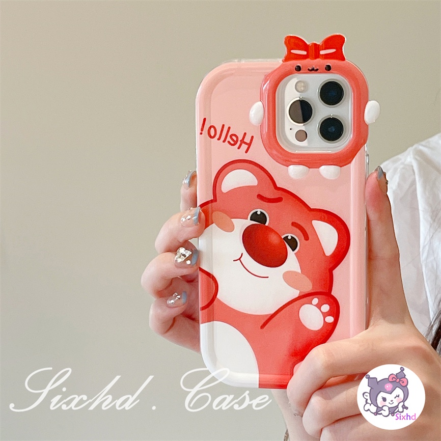 Realme C15 C35 C33 C30 C30s C25Y C21Y C25 C12 C11 C31 C21 C20 C17 C3 Realme 9i 7i 6i 5i 5s 5 Narzo 50A 50i Prime Lucu Kartun Beruang Soft Phone Case TPU Cover