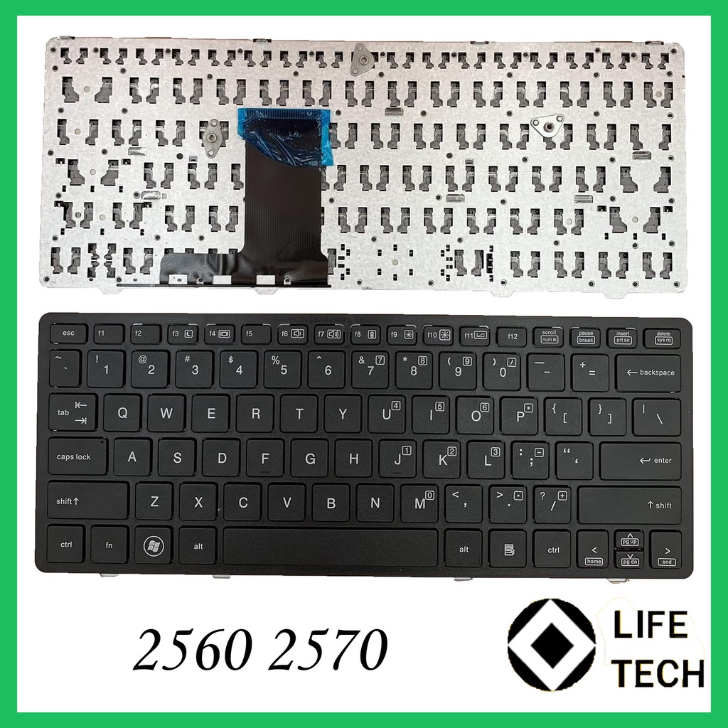 Keyboard LAPTOP HP ELITEBOOK 2560 2560P 2570 2570P HITAM BARU US