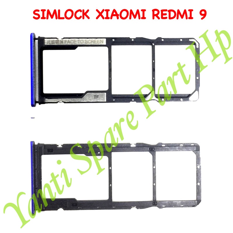 Simtray Sim Lock Xiaomi Redmi 9 Original Terlaris New