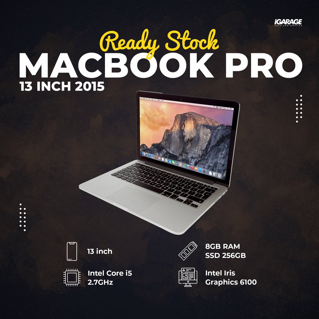 MACBOOK PRO 13" 2015 8/256GB SECOND ORIGINAL