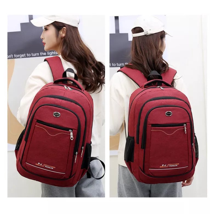 Diobrale - Tas Ransel Punggung Laptop Outdor Backpack SD SMP SMA Ransel Gendong Unisex Remaja Sekolah Multifungsi