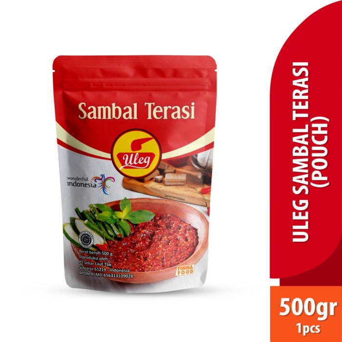 

[BEST SELLER] SAMBAL TERASI ULEG FINNA 500GR POUCH HALAL