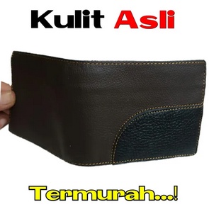 DOMPET LIPAT DUA KULIT ASLI TERMURAH