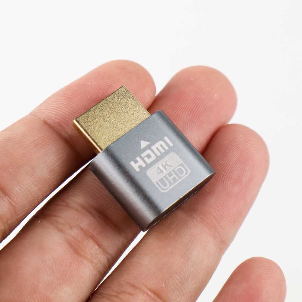 Plug HDMI Virtual Dummy Port Adapter Mining 1.4 DDC EDID 4K UHD