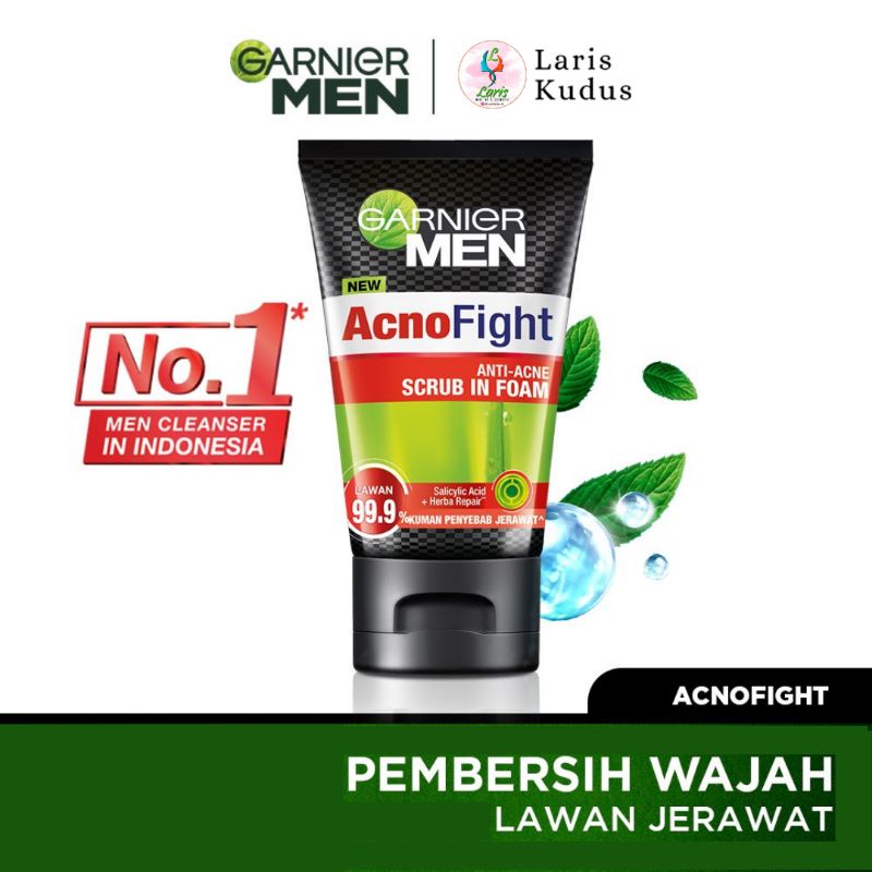 Garnier Men Acno Fight Anti-Acne Scrub In Foam/Garnier Men Acno Fight/Garnier Acno Fight/Garnier Men