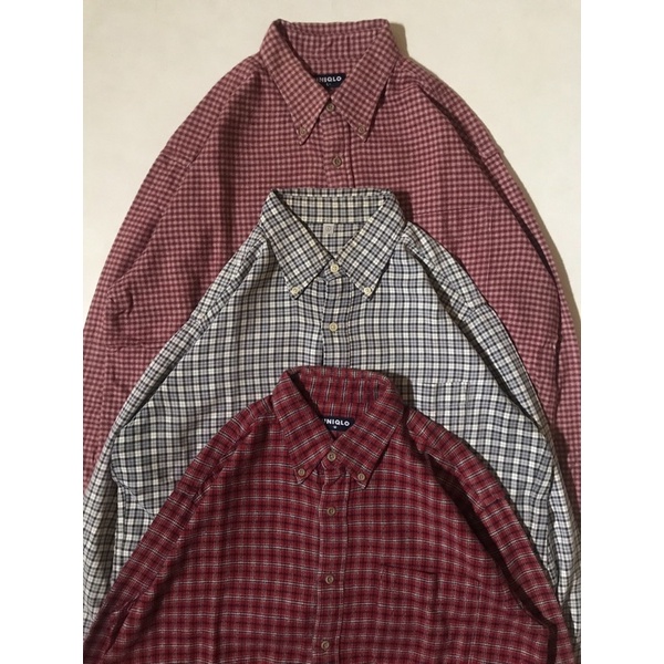 UNIQLO FLANEL KEMEJA UNIQLO FLANEL PRIA UNIQLO SECOND