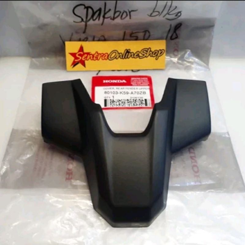 cover fender lover upper sambungan belakang spakbor slebor vario 125 150 led new terbaru 2018 original honda 80103 K59 A70ZB