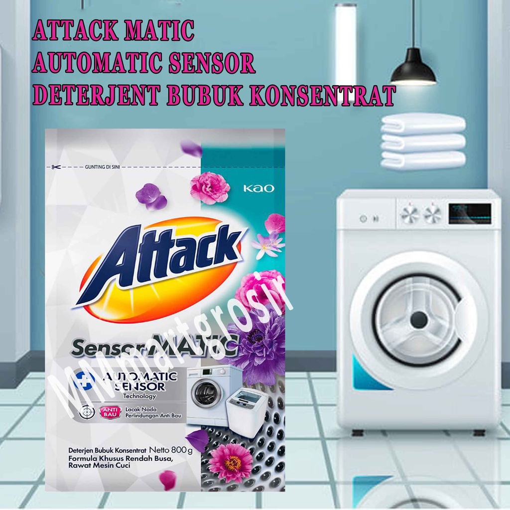 ATTACK Matic / Automatic Sensor / Deterjent Bubuk konsentrat / 800grm