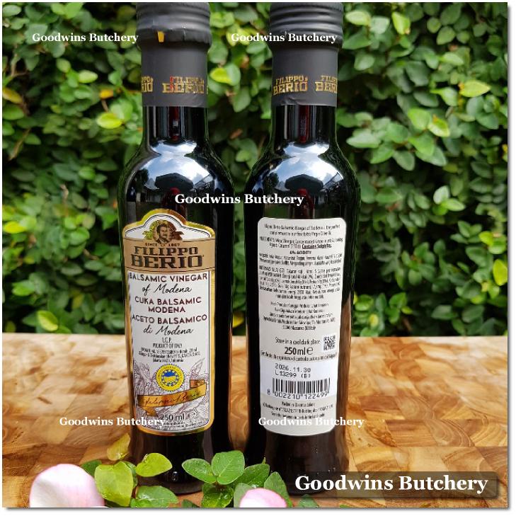 

Filippo Berio Italy BALSAMIC VINEGAR cuka hitam 250ml