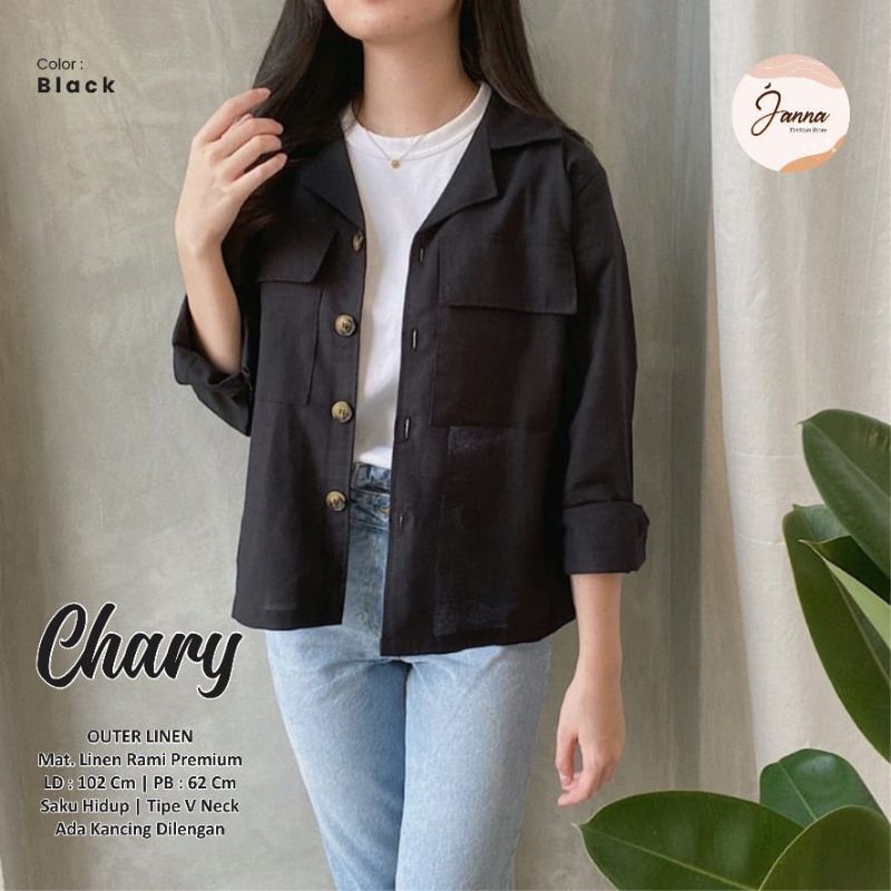 CHARY OUTER FASHION WANITA TERBARU BY JANNA