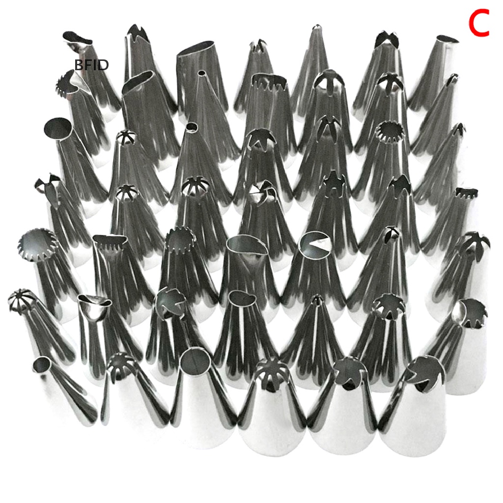 [BFID] 24/36/48pcs Icing Piping Nozzle Tips Kue Sugarcraft Pastry Decor [ID]