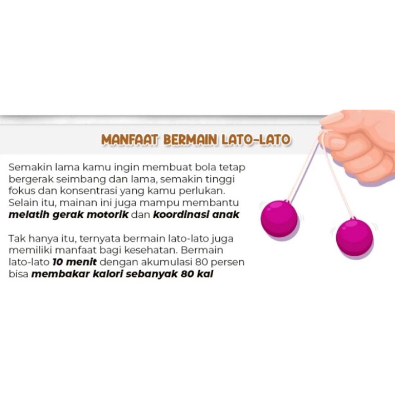 Latto Latto Lato Lato Tek Tek Etek Etek Mainan Jadul Anak Edukasi Besar Diameter 4cm Berkualitas