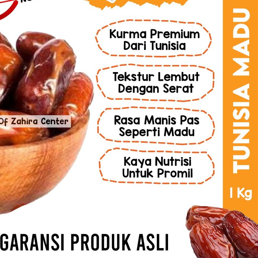 

Terbaru | JKH|Kurma Tunisia Madu Premium 1Kg BPOM Asli Tunisia Penuh Nutrisi Barari King Algerian Palmfrutt Promil