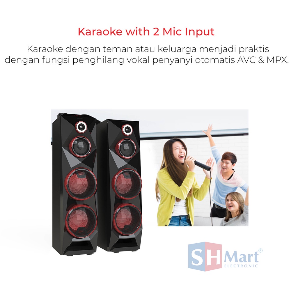 SPEAKER AKTIF BLUETOOTH POLYTRON PAS-8C28 / PAS8C28 GARANSI RESMI