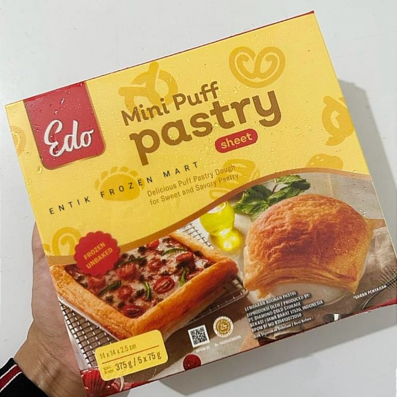 

EDO Puff Pastry Sheet 375gr | 750gr / Roti Lembaran Adonan Pastry