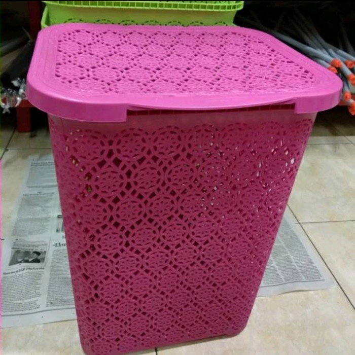 Labag Keranjang Baju Plastik/Keranjang Baju Kotor/Keranjang Laundry
