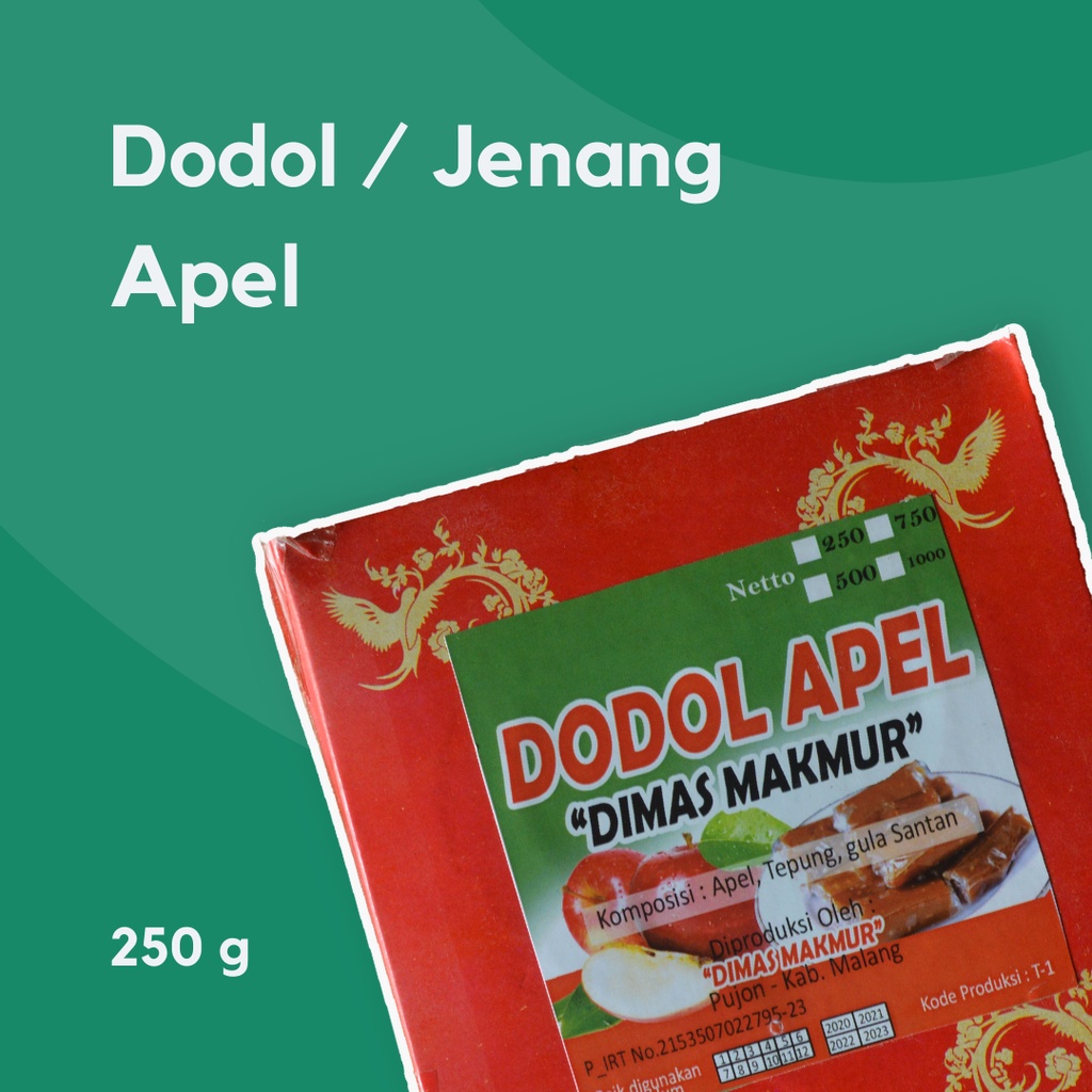 

Dodol/Jenang Apel - Khas Madiredo - Oleh-oleh Khas Malang/Batu