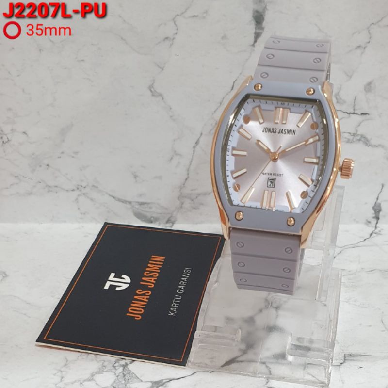 JAM TANGAN FASHION WANITA JONAS JASMIN JJ-2207L KARET ORIGINAL