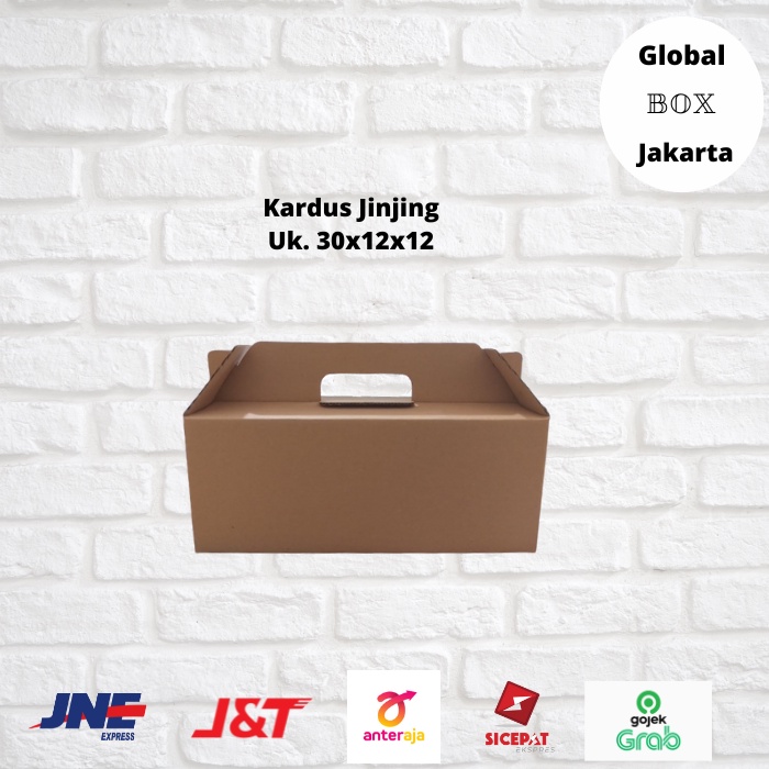 

Kardus Box Jinjing - Dus Packaging Makanan - Tenteng - Dus Murah Ukuran 30x12x12 Per 10pcs