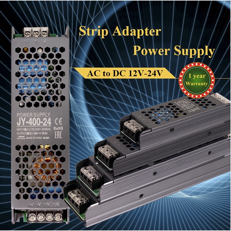 Slim Transformer Power Supply 12v 24v 220v AC To DC 12v/ 24v DC Voltage Stabilizer Power Supply