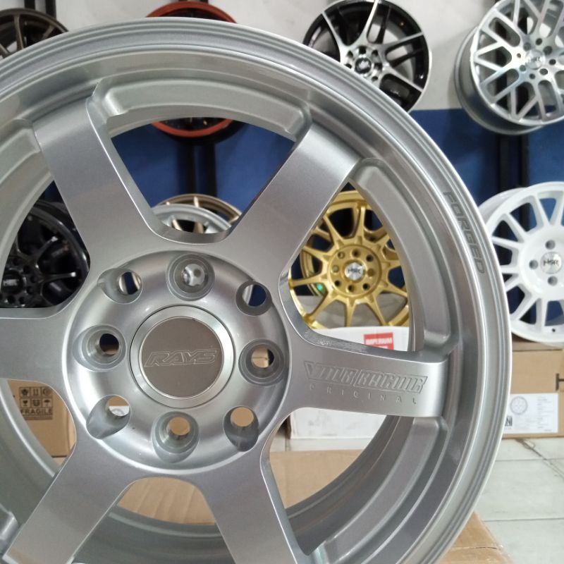 Velg Mobil Pelek Racing Brio Calya Sigra Vios Avanza Te37 Ring 14
