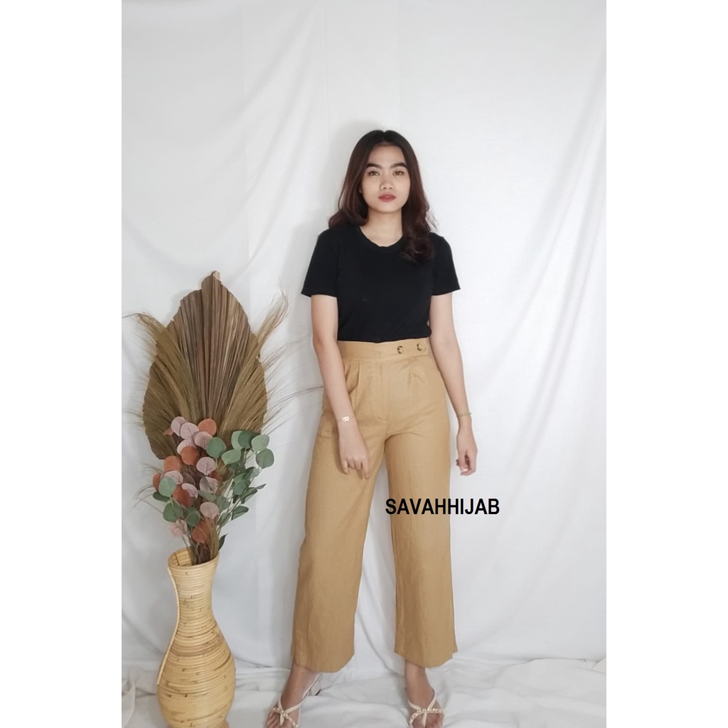 CELANA KULOT SIDE BUTTON/CELANA HIGHWAIST/CELANA KULOT